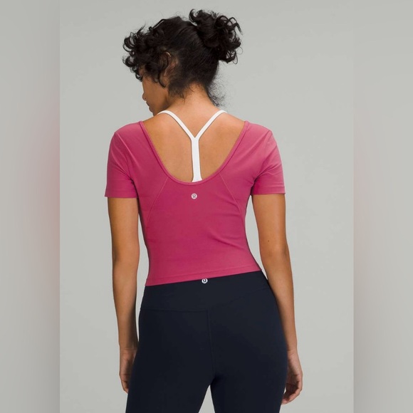 NWT Lululemon Align Tee Pink Size 6 - Picture 2 of 6